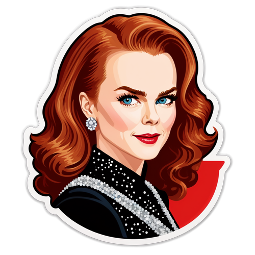 Autocollant élégant de Nicole Kidman