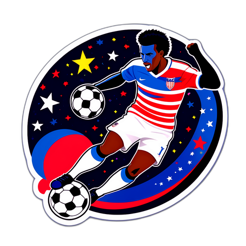 Pemain Bola Sepak USA Bersemangat