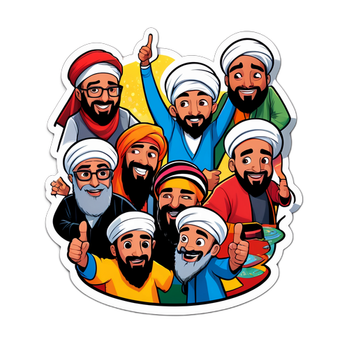 Комикс с персонажами, связанными с Аль-Халижем