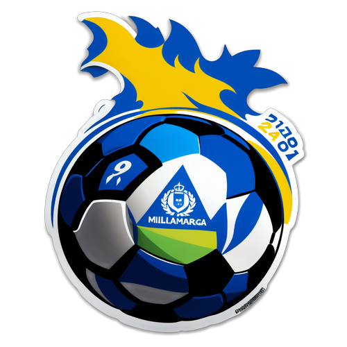 ¡La Batalla del Año! Millonarios vs Bucaramanga: Revive la Pasión del Fútbol con Este Sticker Épico