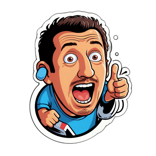 En leken komisk tegneserie med Adam Sandler