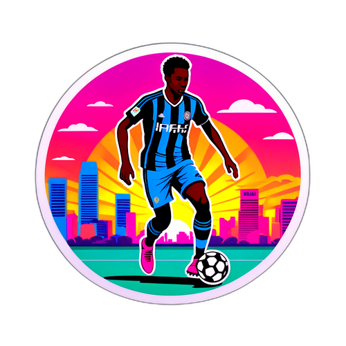 Αυτοκόλλητο με Παίκτη Ποδοσφαίρου της Inter Miami