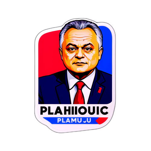 Etichetă artistică reprezentând Plahotniuc