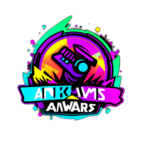Stickers z efektami świetlnymi na tle The Game Awards