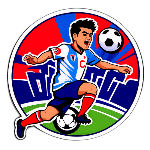 Stiker Sportif Momen Gembira Gol Pachuca