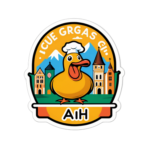 Autocollant Humouristique d'Auch