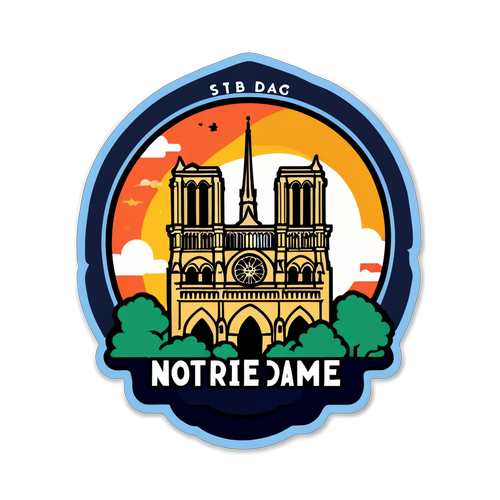 Notre Dame Paris Klistermærke