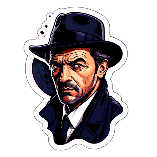 Noir-stijl sticker van Olivier Marchal