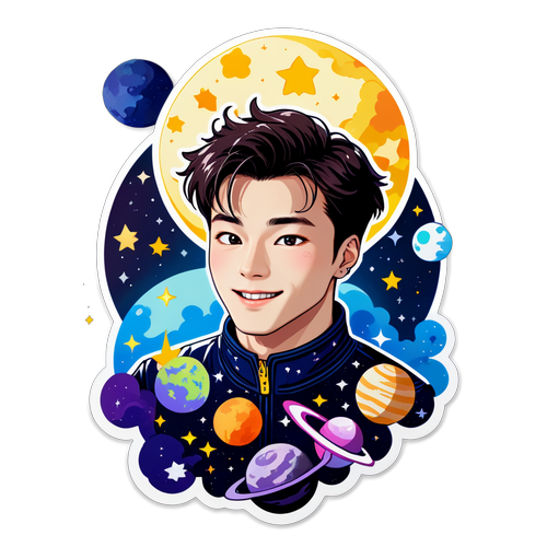 Stiker Bertema Selestial Moonbin