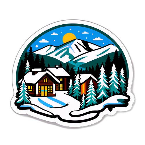 Vinterlandskap i Beaver Creek, Colorado