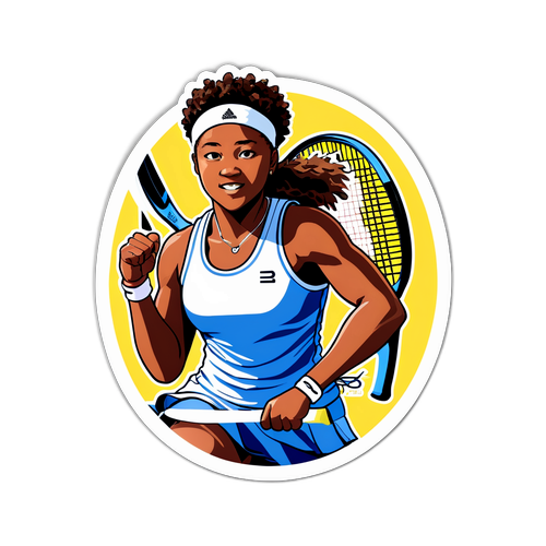 Autocollant inspirant de Naomi Osaka