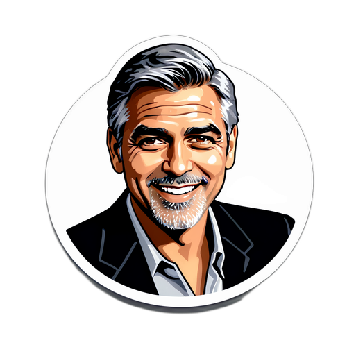 Autocolant cu George Clooney