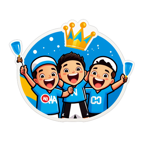 Sticker vui mừng chiến thắng của Napoli