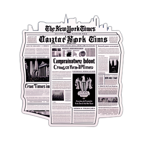 NYT Avis Frontpage Klistermærke