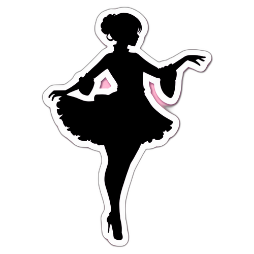 優雅なシルエットデザインの神雪スミの舞台でのダンス