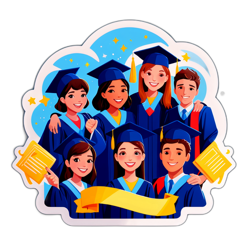 Valmistujaisjuhlan tunnelma