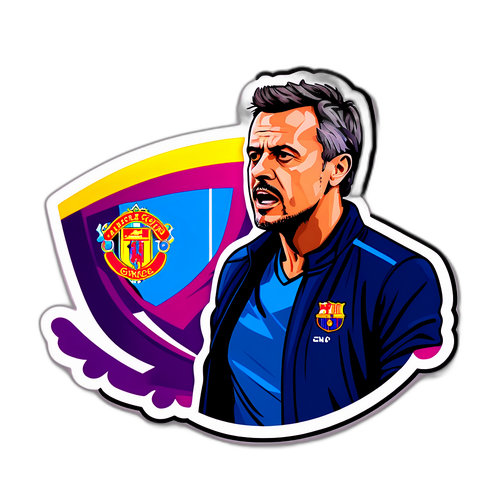Sticker med Luis Enrique som coach