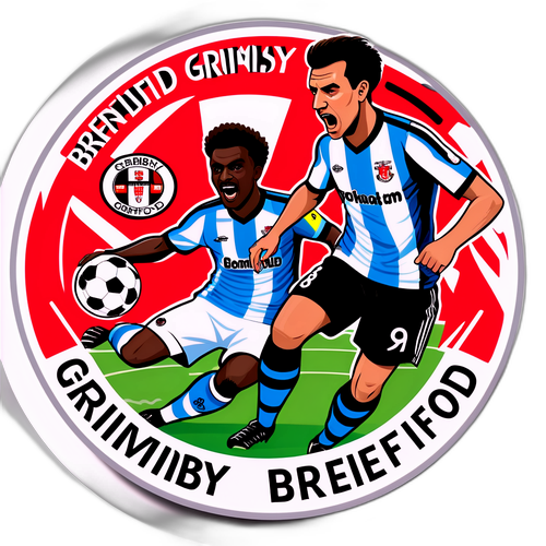 Fejring af intens fodboldkamp mellem Grimsby og Brentford