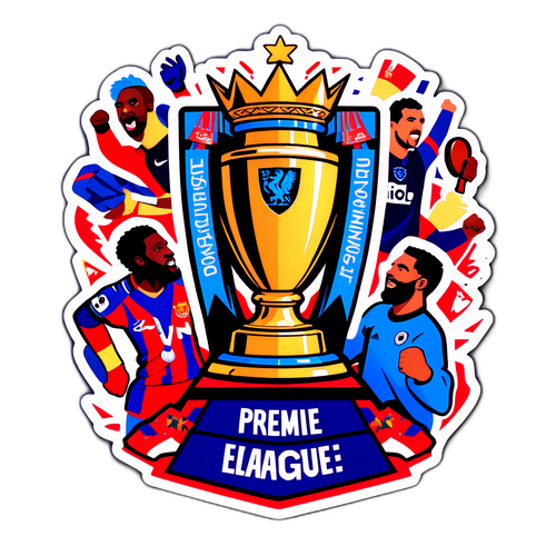 Ένα τολμηρό αυτοκόλλητο με το τρόπαιο της Premier League