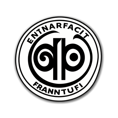 Stylischer Aufkleber mit dem Logo von Eintracht Frankfurt