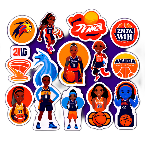 Mga Sticker ng WNBA Matchups
