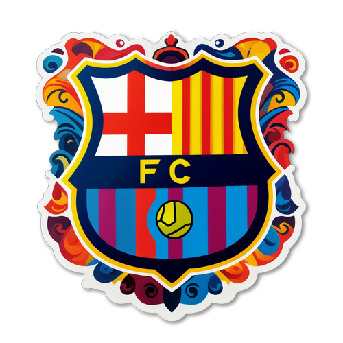 Menggugah Semangat! Kreasi Seni Menakjubkan Logo FC Barcelona Dalam Warna-Warni Menarik!