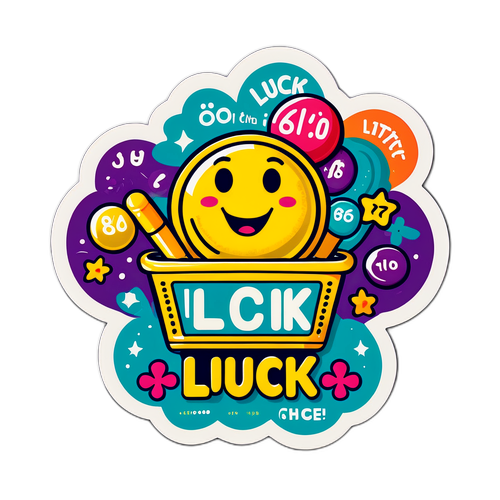 Masayang Doodle ng Lottery Ticket