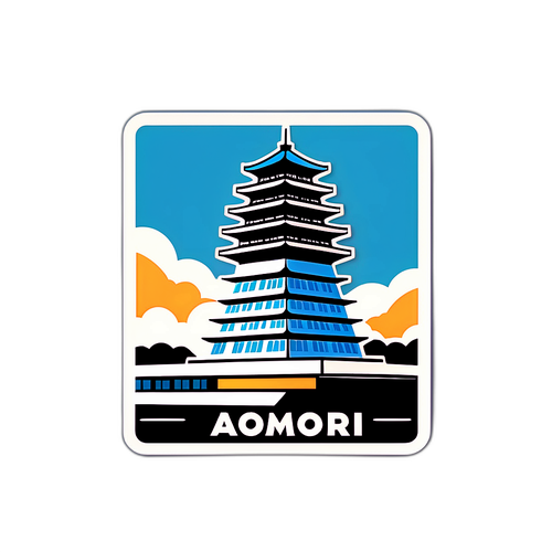 青森空港のシンボリックビルをレトロスタイルでデザイン