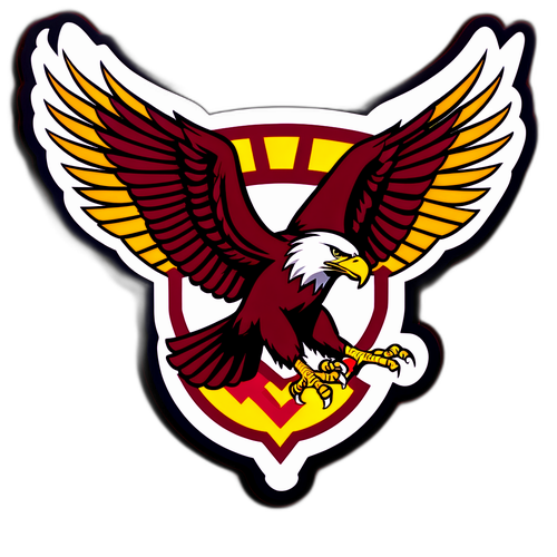 Boston College Basketball Eagle Sticker