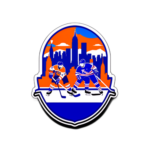 New York Hockey Clash Sticker