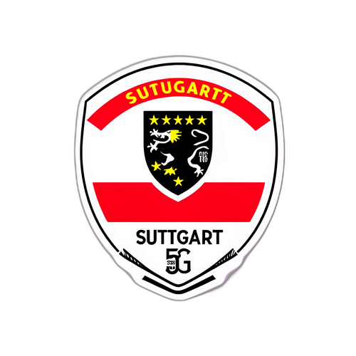 Sticker ya Bendera ya Stuttgart FC