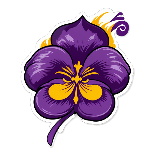 Stiker Viola Fiorentina dengan 'Passione Fiorentina'