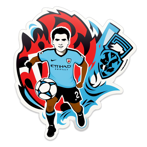 Man City laban sa Bournemouth Sticker