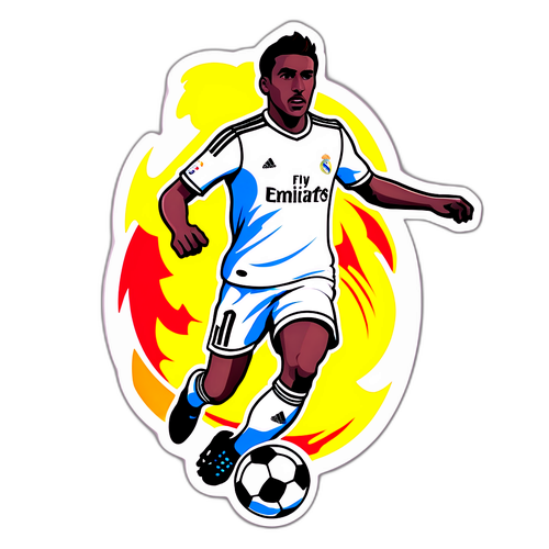 리얼 마드리드와 알바세테 매치 테마 스티커 디자인