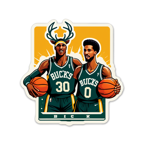 Stiker Vintage Rivalitas Basket Pacers dan Bucks