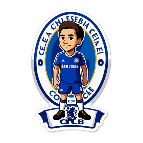 Sticker Tema Chelsea dengan Elemen Liga Konferensi