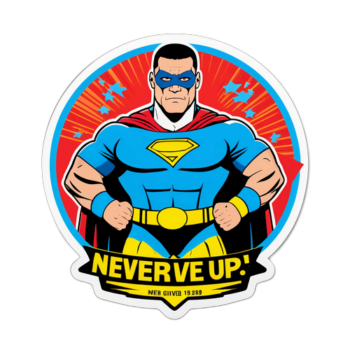 Autocolant cu John Cena ca supererou