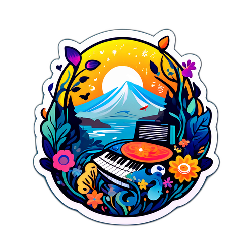 עיצוב מדבקה קסומה לשירה זלוף