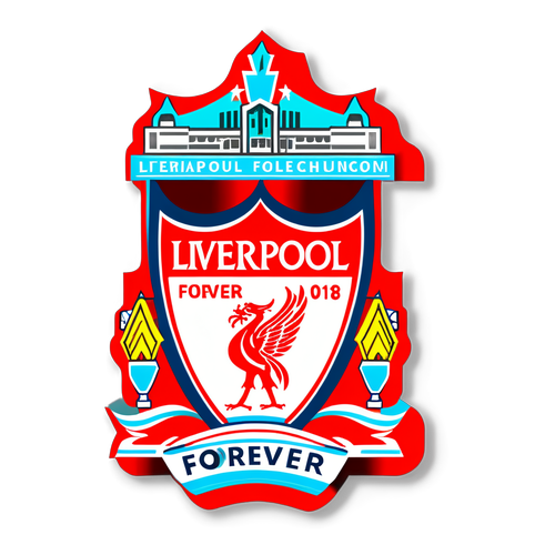 Sticker ontwerp voor Liverpool met de tekst 'Liverpool Forever'