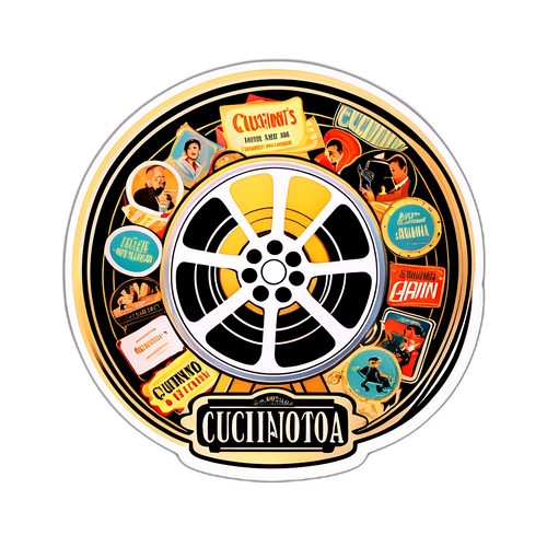 Adesivo retro di momenti iconici di Cucinotta
