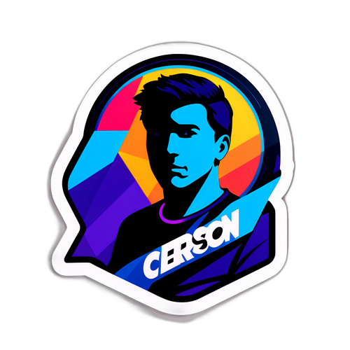 Create a Minimalist Sticker Highlighting Carson Beck NIL
