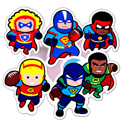 Scene Fantasia Calcio: Supereroi in Azione