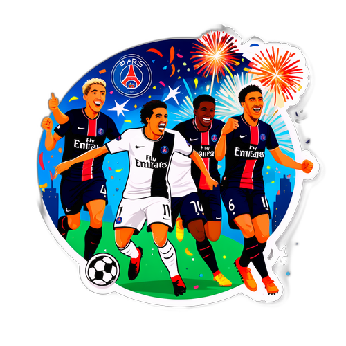 Σκηνή με Ποδοσφαιρική Γιορτή PSG