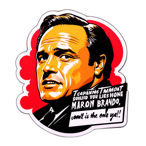 Marlon Brando Unutulmaz Anlar Sticker'ı
