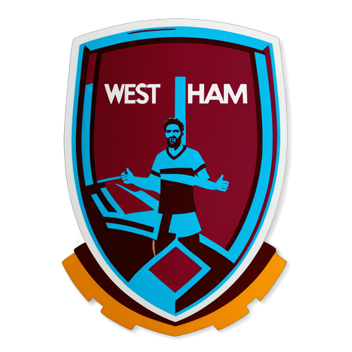 पेश sporty West Ham बनाम Arsenal स्टिकर