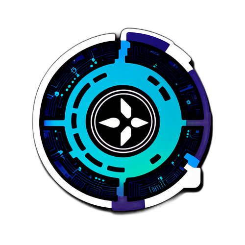 XRP 기반 블록체인 기술의 발전을 표현하는 디자인