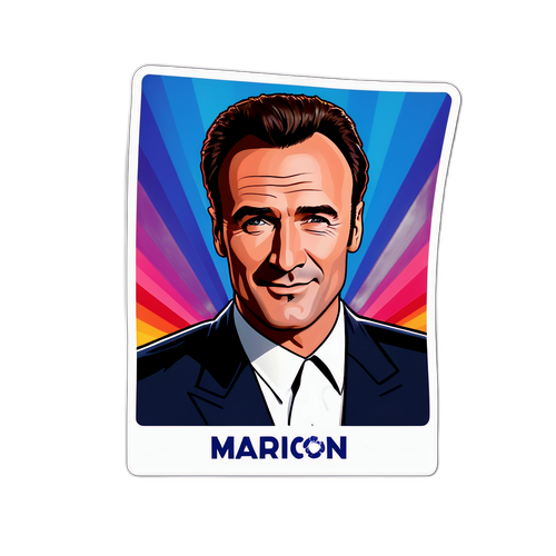 Julian McMahon Autográfja a Szórakoztatóipar Stílusos Háttérével