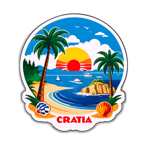 Schönheit eines kroatischen Strandes