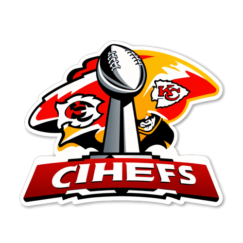 Illustration eines modernen Super Bowl-Logos mit den Kansas City Chiefs