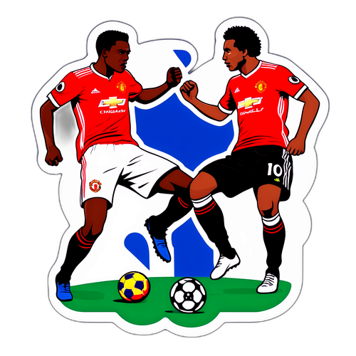 Sticker ya Ushindani kati ya Manchester United na Chelsea